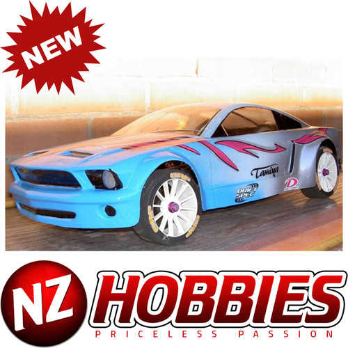 DELTA PLASTIK 0405 MUSTANG 1/10 SCALE 200MM CLEAR RC CAR 1MM BODY - 0405