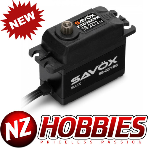 Savox SB2271SG-BE Black Edition High Voltage Brushless Digital Servo, 0.065sec / 277oz @ 7.4V
