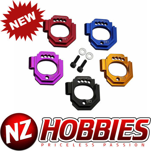 Hot Racing	Aluminum Motor Mount Set 15- 34T - MINI KRATON # HRAAMN18V