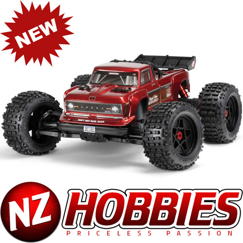 ARRMA ARA4410V2T4 1/10 Outcast 4S 4x4 RTR Brushless Stunt Truck Red High Speed RC Truck