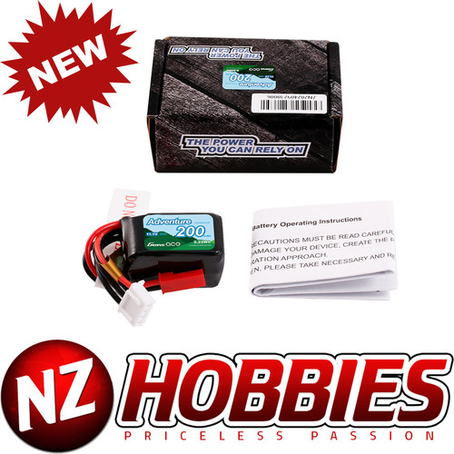 Gens ace 200mAh 3S 11.1V 30C Lipo Battery Pack with JST Plug