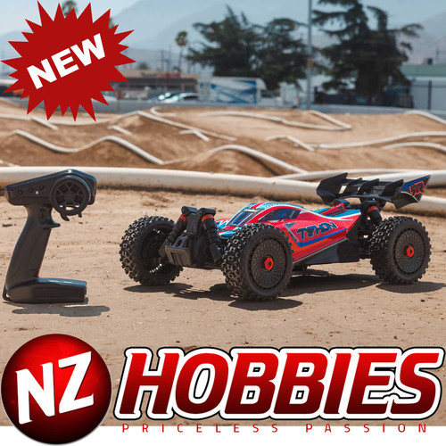 ARRMA 1/8 TYPHON 4X4 223S BLX BRUSHLESS BUGGY RTR w/ DSC Red # ARA4306V4T3