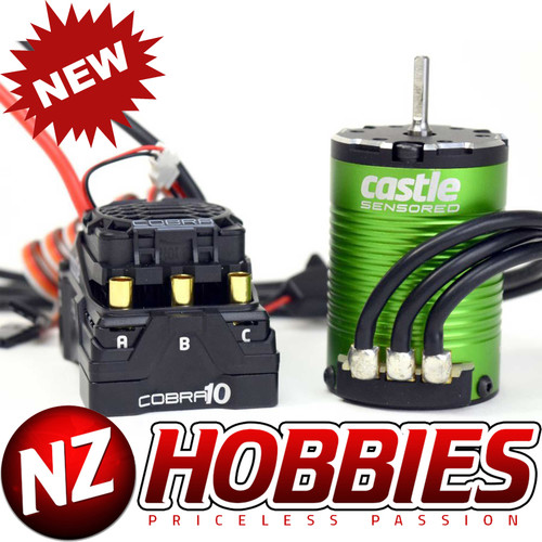 Castle Creations Cobra 10 1/10 Brushless Combo w/1406 Sensored Motor (7700kV) 6S