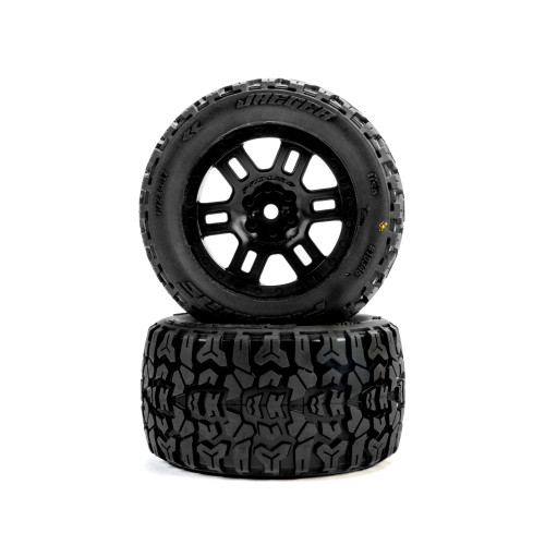 Pro-Line PRO1034610 Jaeger F/R MT Tires MTD 12mm Black Split Six (2) for ARRMA Mini KRATON