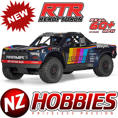ARRMA ARA7604V3T1 1/7 MOJAVE 6S 4X4 RTR Brushless Desert Truck , Blue