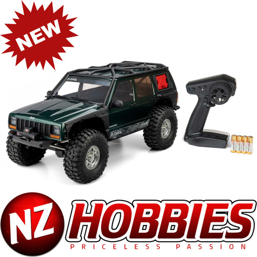 Axial 1/10 SCX10 III Jeep Cherokee XJ 4X4 RTR Brushed Rock Crawler, Green # AXI-2037T1