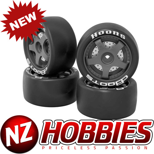 ARRMA ARA3597 dBoots Hoons White 5 Spoke Wheels Tires 12mm Hex (4) GROM 3S