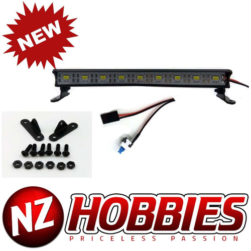 NZHOBBIES Aluminum Nine LED Light Bar 151mm for RC Crawler, Cars & Truck