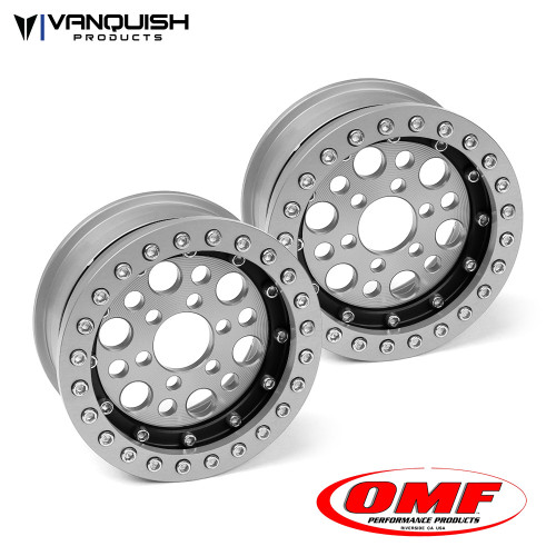 Vanquish Products VPS05229 OMF 1.9 OUTLAW II WHEEL SET CLEAR/BLACK