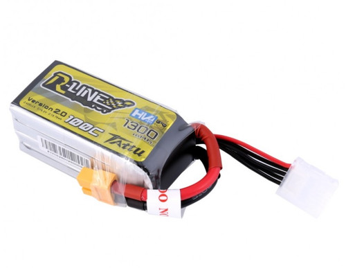 Tattu R-Line Version 2.0 1300mAh 100C 4S1P High Voltage Lipo Battery Pack with XT60 Plug
