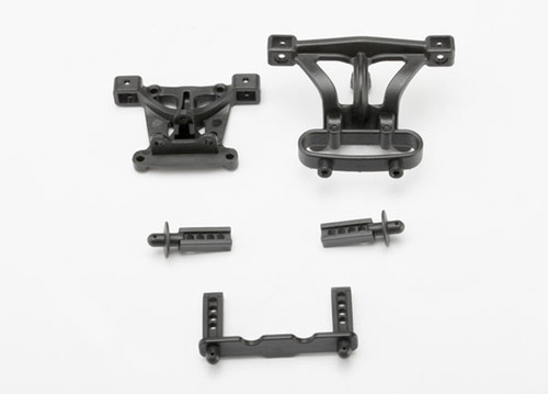 Traxxas 7015 - Body Mounts & Body Mount Posts, Front & Rear