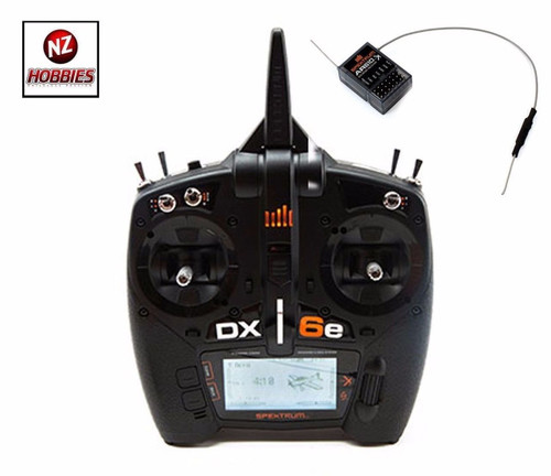 SPEKTRUM 2.4GHZ DX6e DSMX 6-Channel Transmitter w/ AR610 Receiver HELI T-REX SP