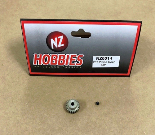 NZHOBBIES 48DP / 48P 23T Aluminum Pinion Gear 48-Pitch 23-Tooth # NZ0014