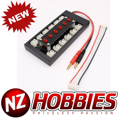 NZHOBBIES Parallel Charging Board for Lipos with JST Connectors # NZ0094