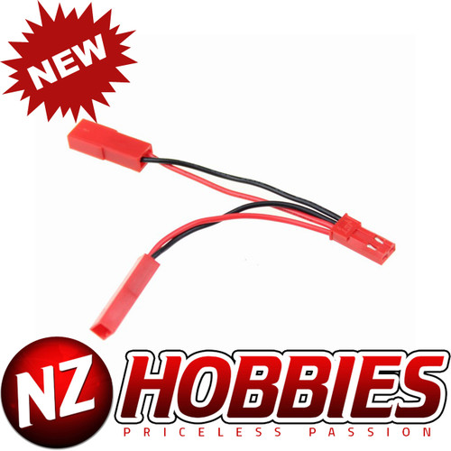 NZHOBBIES  JST Y Adaptor 1 Male to 2 Female 24AWG Silicone Wire