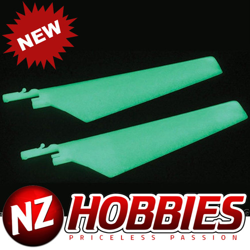 Latest E-Flite Glow-in-the-Dark Upper Main Rotor Blade Set: Blade mCX:EFLH2221GL