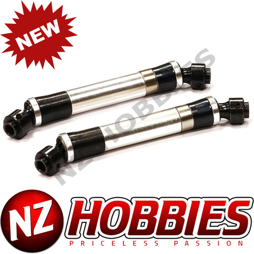 Integy C24587SILVER Aluminum Main Universal Drive Shaft Set : Axial Wraith