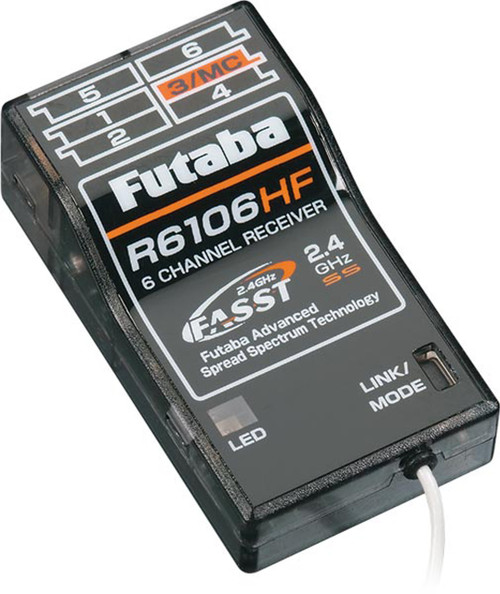 Futaba R6106HF 2.4GHz FASST 6Channel Rx Park Flyer 10C 10CAG 10CHG # FUTL7650