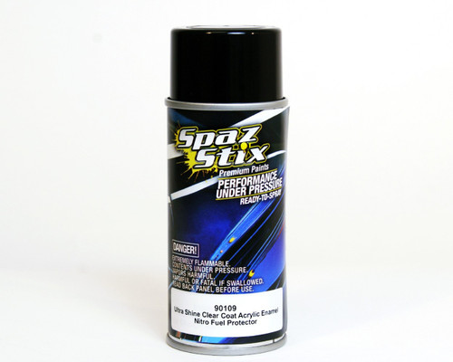 New Spaz Stix SZX90109 Ultra Shine Clear Acrylic, Enamel Paint Aerosol (Lexan)