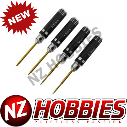 NZH Classic Mini Allen Wrench Set - Black A 4 Pcs