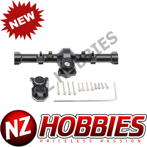 NZH Axial SCX24 Aluminum Alloy Rear Axle Housing Black w/ Cover 1 Pc