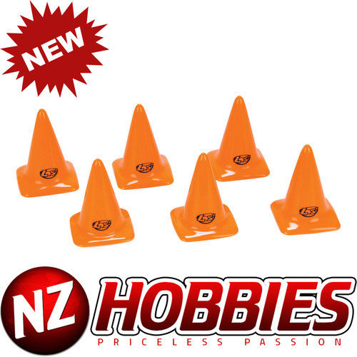 Losi LOSB1107 Course/Track Cones, Orange 2.75" (6)