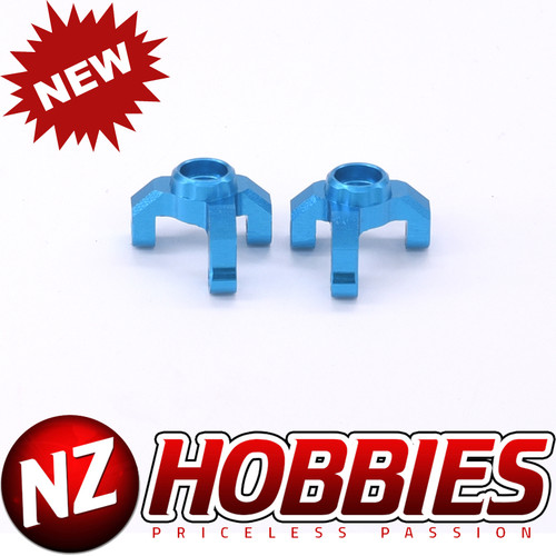NZH MTII2002 Aluminum Front Steering Knuckles BLUE Set : Losi Mini T 2.0 2pcs/set