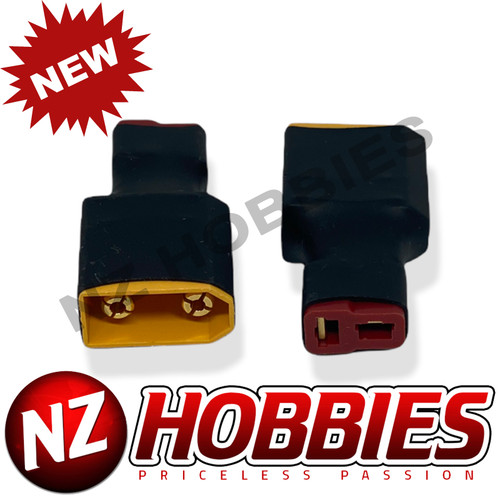 NZH RC Deans-type Female to XT60 Male Conversion Adapter # NZ-DEANSF2XT60M