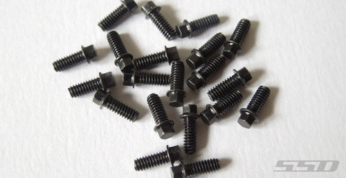 SSD RC SSD00372 Black M2 Scale Hex Bolts