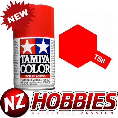TAMIYA TAM85008 Spray Lacquer TS-8 Italian Red