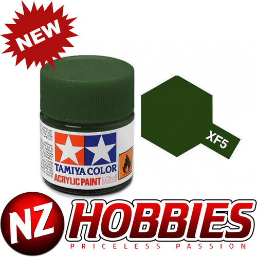 TAMIYA TAM81705 Acrylic Mini XF5, Flat Green