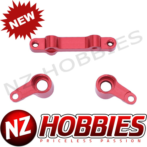 NZH Aluminum Steering Bell Crank Set  RED for Losi Mini T 2.0 # NZMTII2010_RED