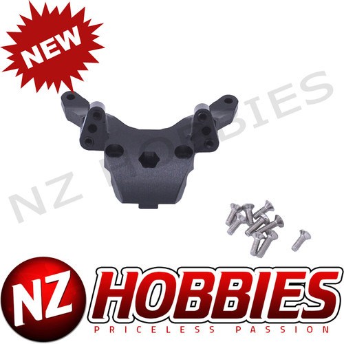 NZH Aluminum Front Bulkhead BLACK for Losi Mini T 2.0 # NZMTII2011_BLACK