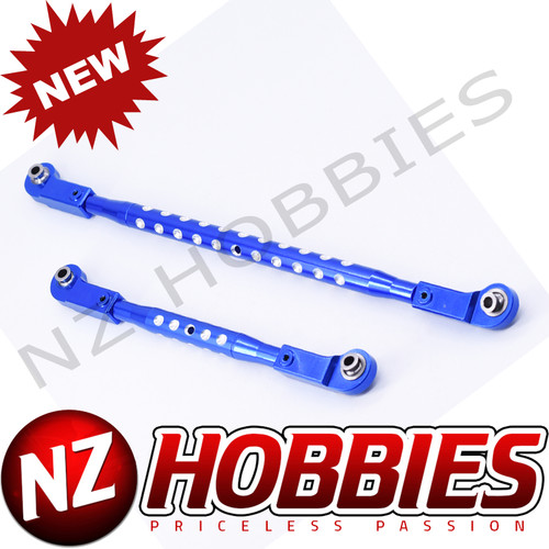 NZH Aluminum CNC Steering Rod Set BLUE : Axial SCX6 Car 2pcs # NZSCX6019