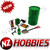 NZH Oil Tank Extinguisher Nos Bottle Shovel Set GREEN : 1/10 Scale Crawler # NZSM01011_GREEN