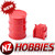 NZH Axial SCX24 Plastic Mini Oil Tank Big + Small 2pcs/set RED # NZSCX24-120RED