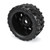 Proline 1/6 Masher X HP BELTED F/R 5.7” Tires MTD 24mm Black Raid (2) # PRO1017611