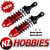 NZ HOBBIES 3760A Ultra Aluminum Front Shocks RED (2) for Traxxas Stampede / Rustler / Slash 4X4 / Rally