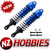 NZ HOBBIES 3762A Ultra Aluminum Rear Shocks BLUE (2) for Traxxas Stampede / Rustler / Slash 4X4 / Rally
