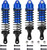 NZ HOBBIES 5862 Big Bore Aluminum BLUE Shocks (4) Slash Stampede Rustler