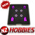 NZHOBBIES 1/10 Crosshair Magnetic Body Mounting Kit - PURPLE for Most On-Road RC Bodies