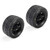 Proline Menace Front/Rear Street Tires Mounted 12mm Black Split Six (2): ARRMA MINI KRATON # PRO1034510