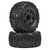 DURATRAX Warthog SC 2.2"/3.0" Off-Road Tires Mounted on Ripper Black 6x30 Removable 12mm Hex Wheels (2) : Slash 2wd & Slash 4x4 Front/Rear # DTX564610