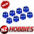 Hot Racing Aluminum Blue Aluminum M2 Flange Wheel Nuts - SCX30 # HRASXTY23N06