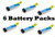 Latest E-flite 150mAh 1S 3.7V 45C LiPo 6 Pcs Battery BLADE MSRX PARKZONE NAO CPX