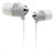New NoiseHush NX40 3.5mm Hi-Fi Stereo Sound Headset w/ mic- White # NX40-11674