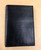 New Bifold Solid Black Genuine Leather Passport Cover Travel ID Card Wallet