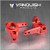 VANQUISH PRODUCTS VPS02853 AXIAL SCX10 8 DEGREE KNUCKLES RED ANODIZED