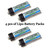 Lectron 4 packs of 180mAh 1S 3.7V 45C LiPo Battery for BLADE NCPX NANO QX NANO S2