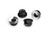 Traxxas 8447A Nuts 5mm Flanged Nylon Locking (Aluminum Black) (4)